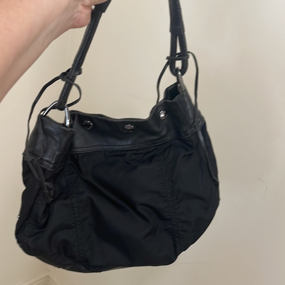Prada Bag Black Nylon & Leather hobo handbag
